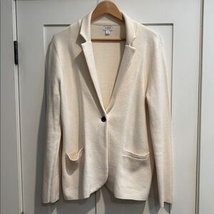 J. Crew Factory Women's Ivory Sweater Blazer
